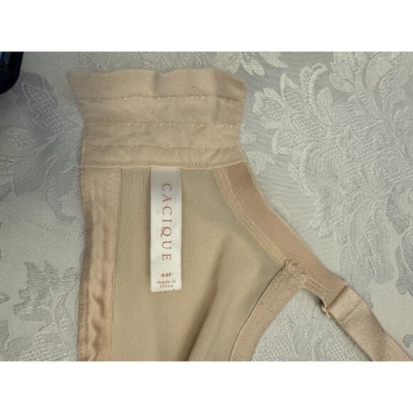 Cacique Size 44F ‎ Lightly Lined Full Coverage Underwire Beige Bra - Picture 6 of 10